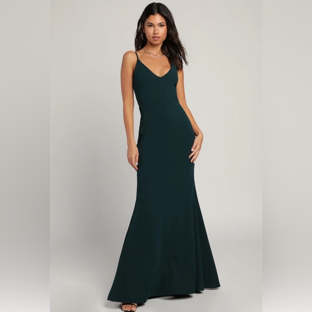 Lulu’s Infinite Glory Green Maxi Dress
